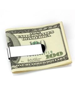 JCE3379 High polished (no plating) Stainless Steel Money clip with No Stone