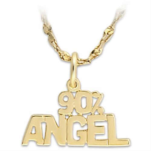 JCE341 Gold Brass Pendant with No Stone