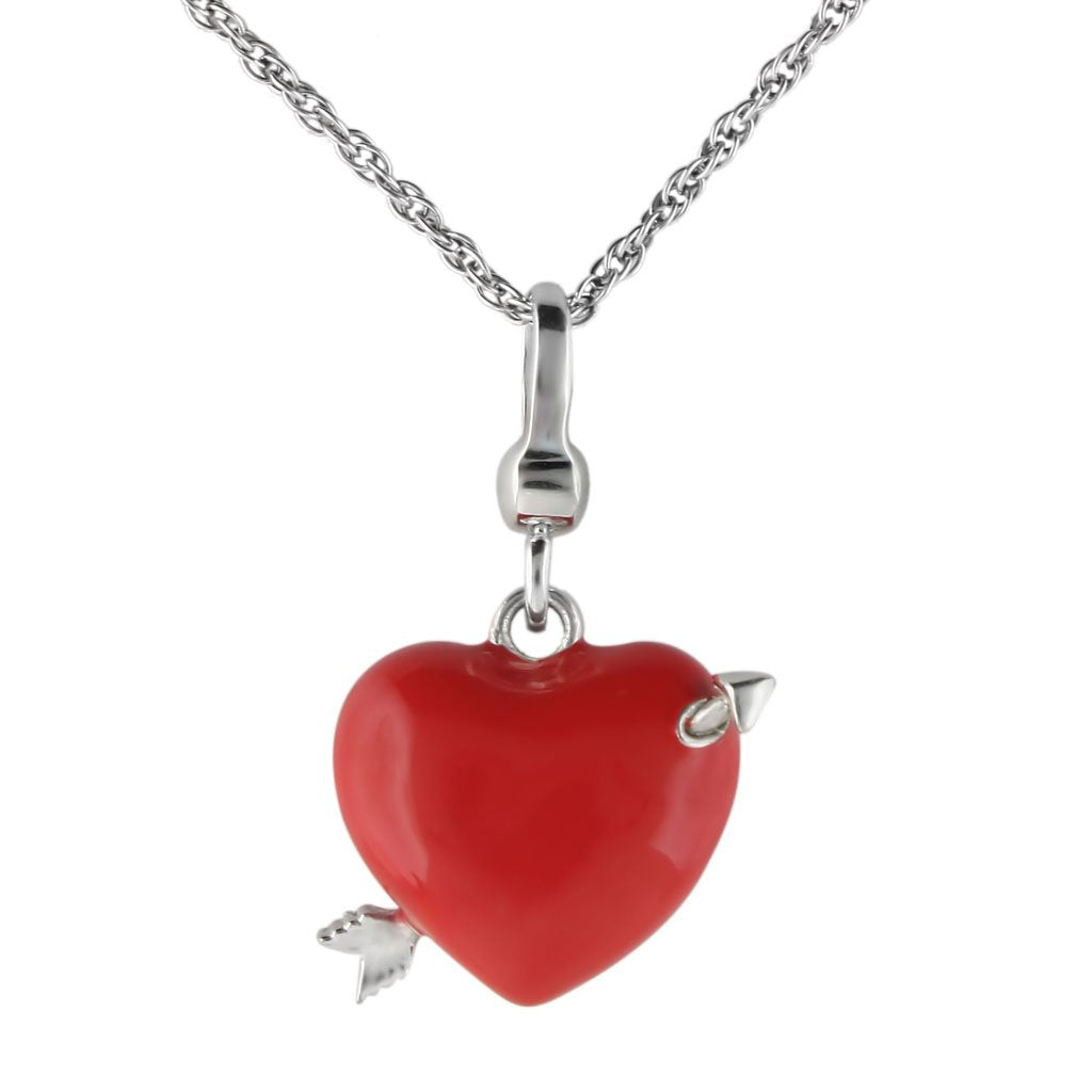 JCES418 Silver 925 Sterling Silver Chain Pendant with No Stone