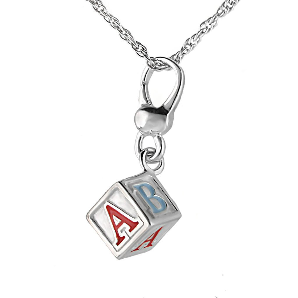 JCES424 Silver 925 Sterling Silver Chain Pendant with No Stone