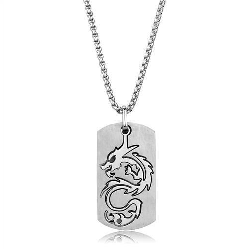 JCE1980 High polished (no plating) Stainless Steel Necklace with No Stone
